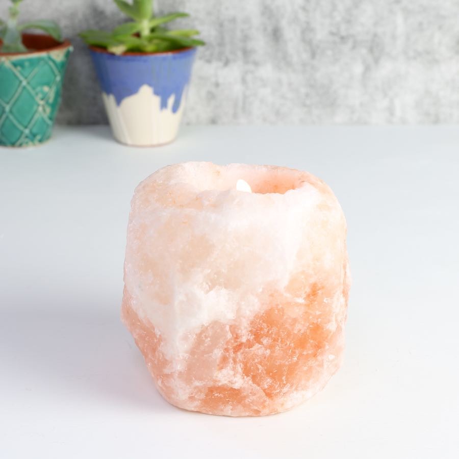 Himalayan Rock Salt Candle Holder Homeware Lisa Angel