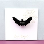 Personalised Bat Halloween Brooch