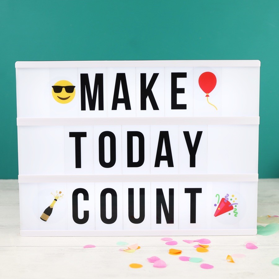 A4 LED Cinema Light Box with Letters Lighting Lisa Angel