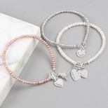 Personalised Handmade Seed Pearl and Toggle Bracelet