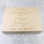 Personalised 'Merry Everything' Christmas Box