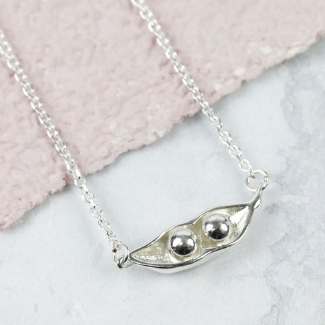 Two Peas In A Pod Jewelry - sterling silver two peas in a pod necklace Two Peas In A Pod Jewelry - sterling silver two peas in a pod necklace