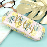 Personalised Vintage Style Pineapple Glasses Case