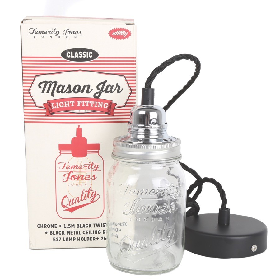 Temerity Jones Mason Jar Light Fitting