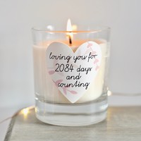 Personalised 'Loving You' Scented Candle